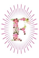 F: Initial F Monogram Notebook Journal Gift Pink Floral letter design (Pink Flower Letters Monogram Journals) 1694448460 Book Cover