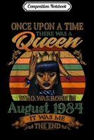 Composition Notebook: Girls 35th Birthday Queen August 1984 Queen Birthday Journal/Notebook Blank Lined Ruled 6x9 100 Pages 1702172554 Book Cover
