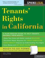 Tenants' Rights in California (Legal Survival Guides) 1572485159 Book Cover