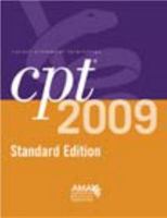 CPT 2009 Standard Edition (CPT/ Current Procedural Terminology) 1603590633 Book Cover