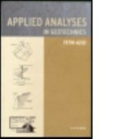 Applied Analyses in Geotechnics 0419253505 Book Cover