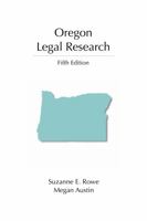 Oregon Legal Research 0890895392 Book Cover