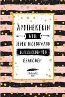 Apothekerin Kalender 2020: Geschenk Wochenplaner,Terminkalender 2020 für Ausbildung,Beruf,Kita,Kindergarten, Kindergärtnerin. Geschenkidee zu ... und Planer 1653743662 Book Cover