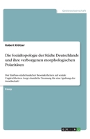 Die Sozialtopologie der Städte Deutschlands und ihre verborgenen morphologischen Polaritäten: Der Einfluss städtebaulicher Besonderheiten auf soziale ... Spaltung der Gesellschaft? 3346039706 Book Cover