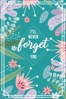 I'll Never Forget You: Password Logbook Personal Internet Address Online Organizer, Alphabetical Tabs A-Z Password Book,Flower Password Keeper,Protect ... Design Teal Color Journal Pocket Notebook 1697066364 Book Cover