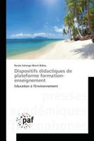 Dispositifs Didactiques de Plateforme Formation-Enseignement 3841636659 Book Cover