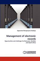 Management of Electronic Records 3838353102 Book Cover