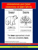 Homophones and Other Homonyms of Sight Words: 1791734634 Book Cover