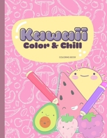 Kawaii Food Coloring Book: Color & Chill (Spanish Edition) B0CNK9CRZQ Book Cover