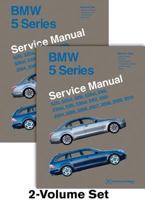 BMW 5 Series (E60, E61) Service Manual: 2004, 2005, 2006, 2007, 2008, 2009, 2010: 525i, 528i, 530i, 535i, 545i, 550i (2 Volume Set) 0837616212 Book Cover