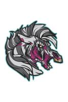 Zombie Zebra: Graph Paper 5x5 Notebook for Horse Girls and Horsback Riders 1099253535 Book Cover