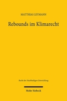 Rebounds Im Klimarecht: Green Growth Und Degrowth in Der Wärmewende 316163795X Book Cover