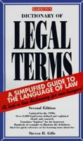 Dictionary of Legal Terms: A Simplified Guide to the Language of Law 0812014111 Book Cover