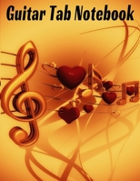 Guitar Tab Notebook: Inspiring Guitar Scale Design 8.5x11 120 Pages 1687484864 Book Cover