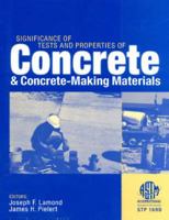 Significance of Tests and Properties of Concrete and Concrete-Making Materials 0803133677 Book Cover