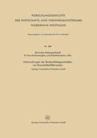 Untersuchungen Der Bindemitteleigenschaften Von Braunkohlenfilteraschen 3663038157 Book Cover