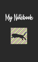 My Notebook: Tiger Retro And Vintage Style 100 Pages And Lined 1710337249 Book Cover