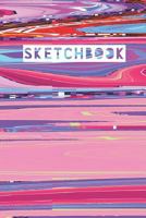 Sketchbook: Abstract Glitch Distortion Pastel Art Design 1791626645 Book Cover