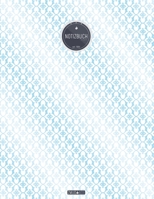 ZMUDACE Notizbuch Liniert: in DIN A4 Softcover ZL158 Karo Blume T�rkis Winter 156 leere linierte Seiten mit pers�nlichem Register + Seitenzahlen Zeichenbuch, Skizzenbuch, Lineatur 4, Malbuch, Notizhef 1708195521 Book Cover