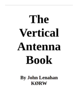 The Vertical Antenna Book 110560957X Book Cover