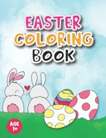 Easter coloring book: For kids, Toddlers, Preschool Children & Kindergarten full with Bunny, rabbit, Easter eggs, and more B088GKFZWP Book Cover