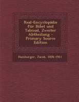 Real-Encyclopädie für Bibel und Talmud, Zweiter Abtheilung 1278209883 Book Cover