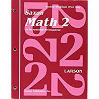 Saxon Math 2 Part One 1565774507 Book Cover