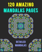 120 Amazing Mandalas Pages: mandala coloring book for kids,adults,teens,beginners,girls : 120 amazing patterns and mandalas coloring book : Stress relieving and relaxing Coloring Pages B08B73KH7D Book Cover