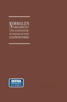 Normalien, Vorschriften Und Leitsatze Des Verbandes Deutscher Elektrotechniker Eingetragener Verein 3662232332 Book Cover