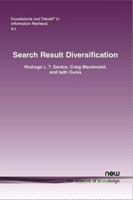 Search Result Diversification 1680830007 Book Cover