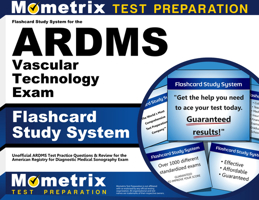 Flashcard Study System for the Ardms Vascular Technology Exam: Unofficial Ardms Test Practice Questions and Review for the American Registry for Diagnostic Medical Sonography Exam 1609712005 Book Cover