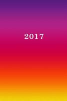 2017: Kalender/Agenda: 1 week op 2 pagina's, Formaat ca. A5, Kaft bont 1537412426 Book Cover