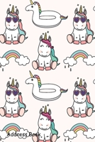 Address Book: For Contacts, Addresses, Phone, Email, Note, Emergency Contacts, Alphabetical Index With Seamless Cute Unicorn Pattern 1096278065 Book Cover