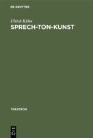 Sprech- Ton- Kunst. 348466035X Book Cover