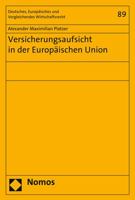 Versicherungsaufsicht in Der Europaischen Union 3848721619 Book Cover