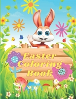 Easter Coloring Book: LARGE 8.5"x11", 100 Pages of FUN! FUN! FUN for Kids! Cute bunnies, chicks, owls, eggs, baskets, and more. Ages 2 and u B08TSF9G4G Book Cover