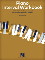 Piano Interval Workbook: Activities, Sight Reading, and Songs to Help You Read Music with Confidence 1540056252 Book Cover