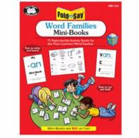 Fold and Say: Word Families Mini-books with CD-ROM 1586506218 Book Cover
