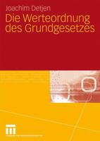 Die Werteordnung Des Grundgesetzes 3531198823 Book Cover