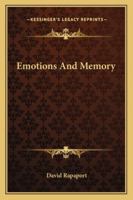Emotions and memory 1017744483 Book Cover