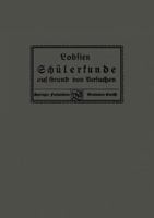 Schulerkunde Auf Grund Von Versuchen 3663152529 Book Cover