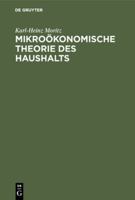 Mikro�konomische Theorie Des Haushalts 3486225901 Book Cover