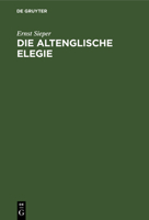 Die Altenglische Elegie 3111110931 Book Cover