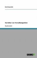 Korrektur von Verwaltungsakten 3638894681 Book Cover