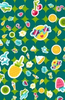 A5 Lined Notebook 110 Pages: Funny Ruled Journal Stylish Tropical Summer Vacation Beach Pinapple Fruit 089. Cute Unique Student Teacher Blank Scrapbook/ Composition/ Planner Great For Home School Offi 1700571583 Book Cover