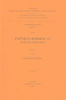 Papyrus Bodmer VI. Livre des Proverbes. Copt. 28. 9042902299 Book Cover