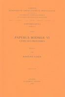 Papyrus Bodmer VI. Livre des Proverbes. Copt. 28. 9042902280 Book Cover