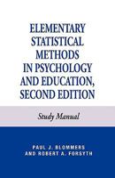 Elementary Statistical Methods in Psychology 0819141224 Book Cover