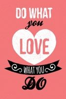 Do what you love what you do Pink 122 pages 6x9in 165463414X Book Cover