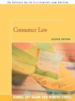Consumer Law 0595477097 Book Cover